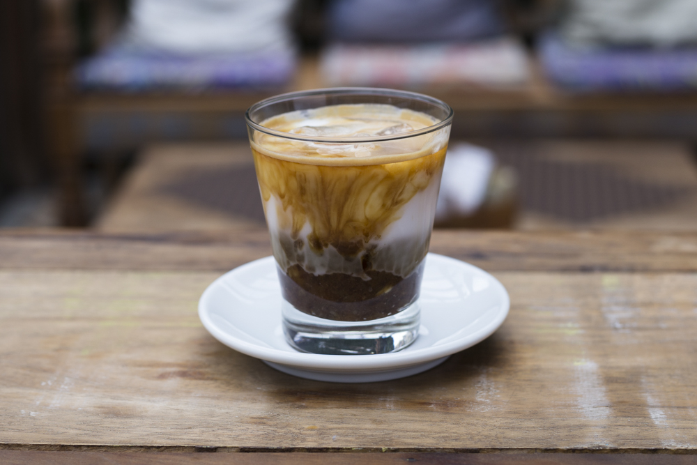 Coco Latte Gelado bebida vegana do Bisa Basílio Café para o Festival Drink Good Coffee 2018 em Curitiba