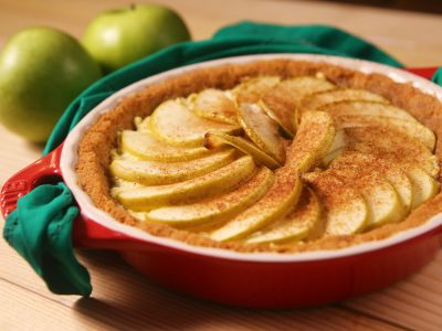 Sobremesa para a ceia de Natal: Torta de ricota com maçã verde