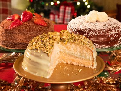 Para celebrar o Natal, Casa de Bolos lança Bolo Ganache de Chocolate Branco com Pistache e Limão Siciliano